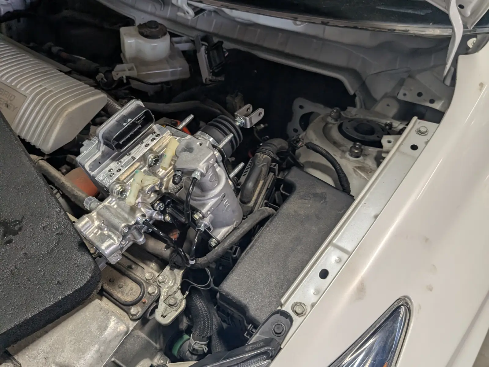 Toyota/Lexus hybrid ABS actuator installed in engine bay